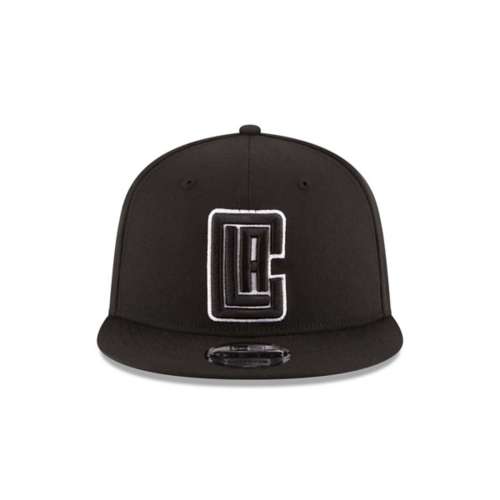New Era Los Angeles Clippers Black & White 9Fifty Adjustable WOLFSKIN Hat