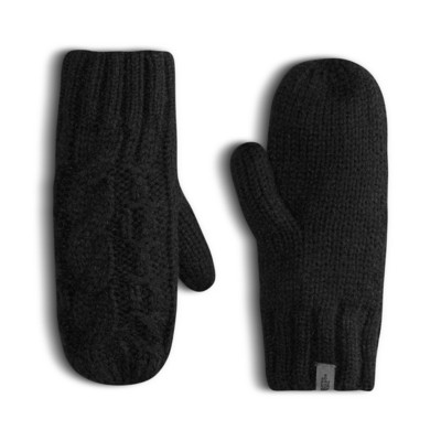 north face cable knit mittens