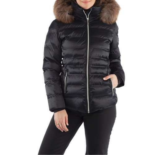 Women's Sunice Fiona Fur Waterproof Hooded Short Puffer Jacket