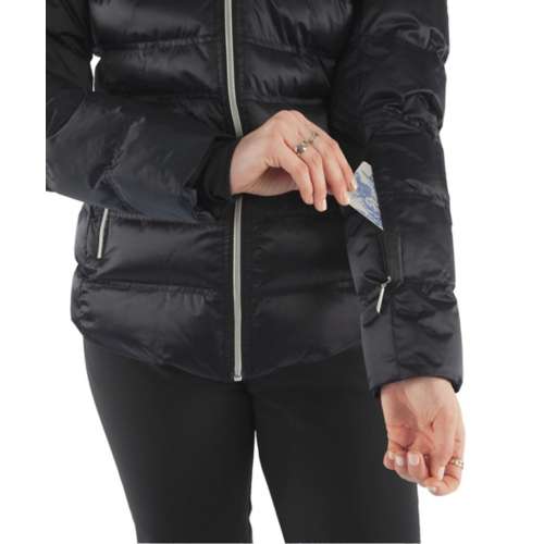 Women's Sunice Fiona Fur Waterproof Hooded Short Puffer Jacket