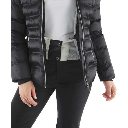 Women's Sunice Fiona Fur Waterproof Hooded Short Puffer Jacket