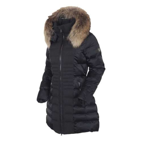 Women's Sunice Eva Waterproof Detachable Hood Mid Puffer Parka