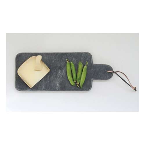 Creative Co-Op Marble Cheese/Cutting Board with Handle