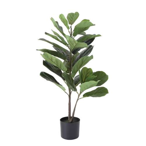 Creative Co-Op Faux Fiddle Fig Leaf Plant in Pot