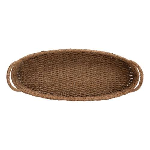 Creative Co-Op Decorative Woven Seagrass Tray with Handles