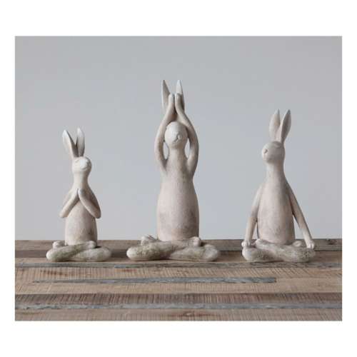 Creative Co-Op Yoga Rabbit (Styles May Vary)