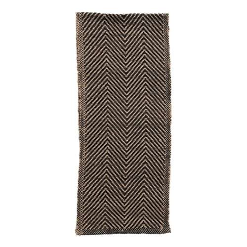 Creative Co-Op Woven Jute and Cotton Table Runner with Chevron Pattern