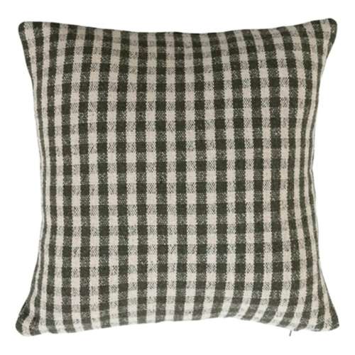 Creative Co-Op Woven Recycled Cotton Gingham Pillow