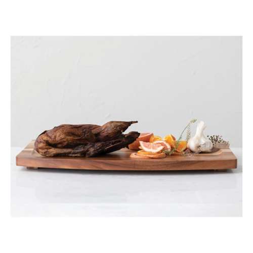 Creative Co-Op Suar Wood Slanted Cheese/Cutting Board