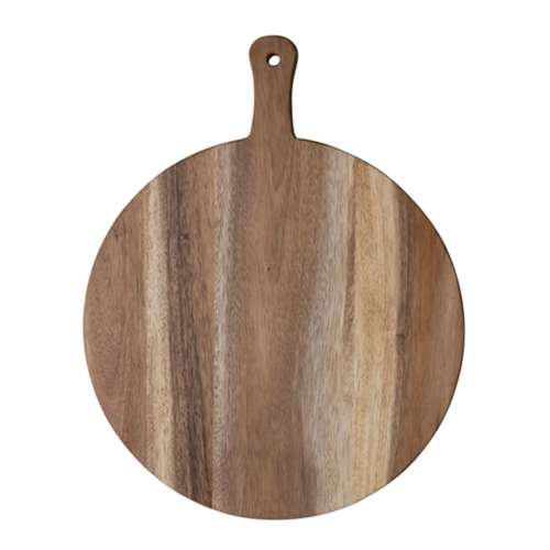 Creative Co-Op Suar Wood Cheese/ Natural Cutting Board with Handle