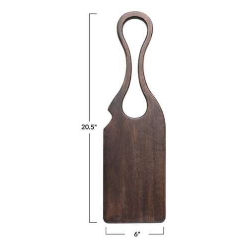 Creative Co-Op Acacia Wood Cheese/Cutting Board with Handle