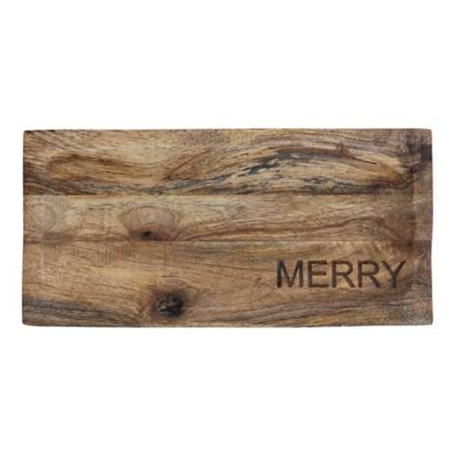 Creative CoOp Engraved Mango Wood Cutting Board