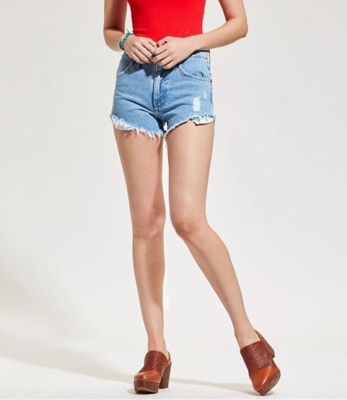 wrangler reworked denim shorts