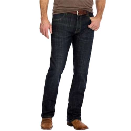 Men's Wrangler Retro Slim Fit Bootcut nero jeans