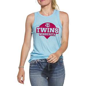 Soft As A Grape Women's St. Louis Cardinals High Neck Tank Top