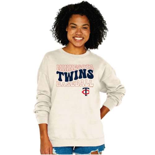 Soft As A Grape Women's Minnesota Twins Catch Crew