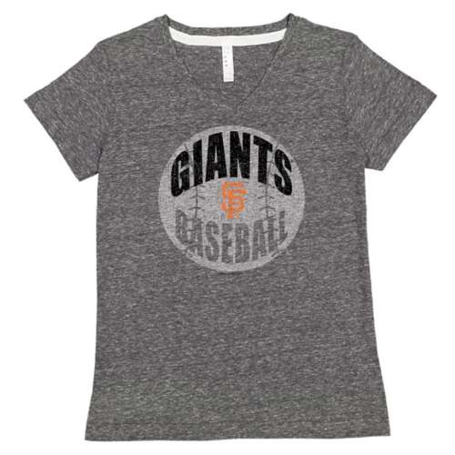 Soft As A Grape Women's San Francisco Giants Melange T-Shirt
