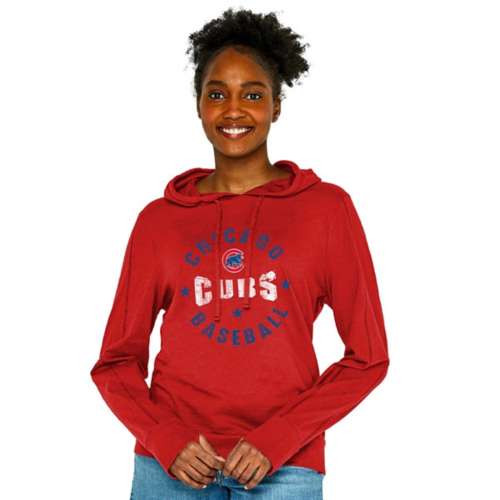 Soft As A Grape Women's Chicago Cubs Stitch Hoodie