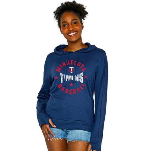 Soft As A Grape Women's Minnesota Twins Stitch Hoodie