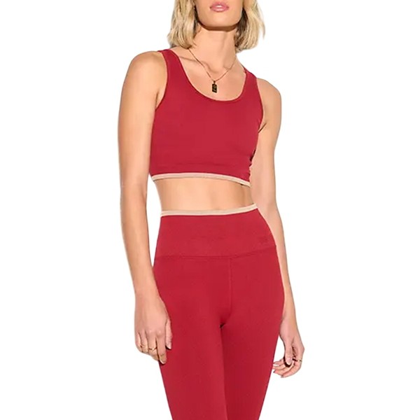 Women's Spiritual Gangster Love Seamless Sports Bra Medium Red Heart