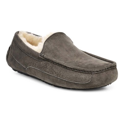 mens ugg ascot slippers charcoal