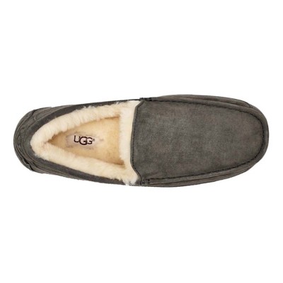 mens ugg ascot slippers charcoal