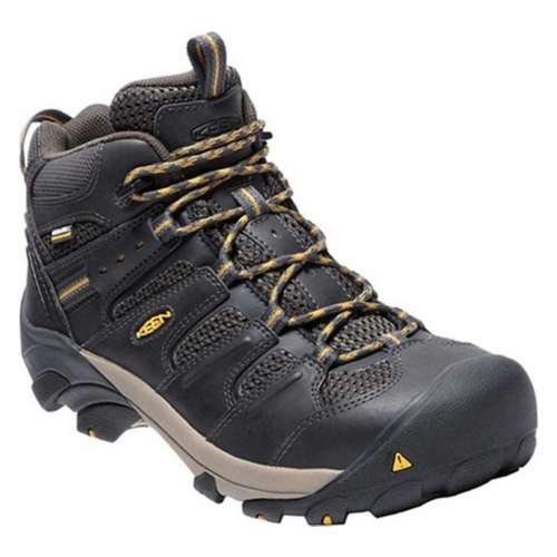 Men's KEEN Lansing Mid Waterproof Steel Toe Hiking Boots