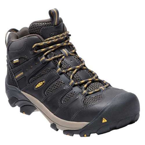 Men's KEEN Lansing Mid Waterproof Steel Toe Hiking Uptempo Boots