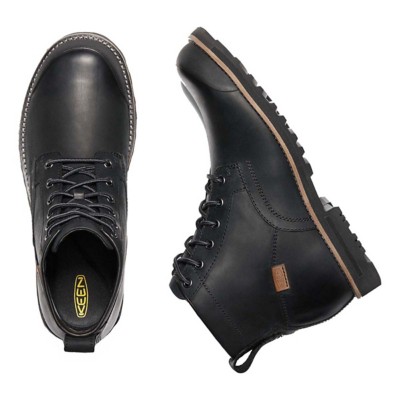 keen black leather boots