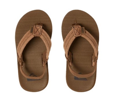 toddler boy brown flip flops