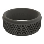 Men's Qalo Crosshatch Silicone Ring - Thumbnail 2 of 3