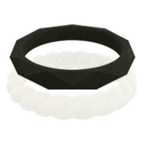 Women's Qalo Stackable Silicone Ring Set