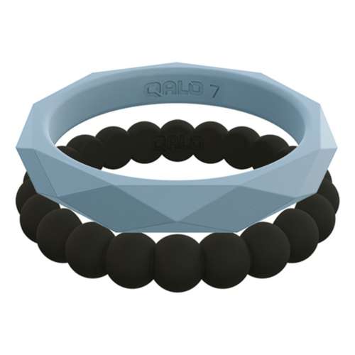 Women's Qalo Stackable Silicone Ring Set