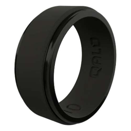 Men's Qalo Men's Polished Step Edge Silicone Ring