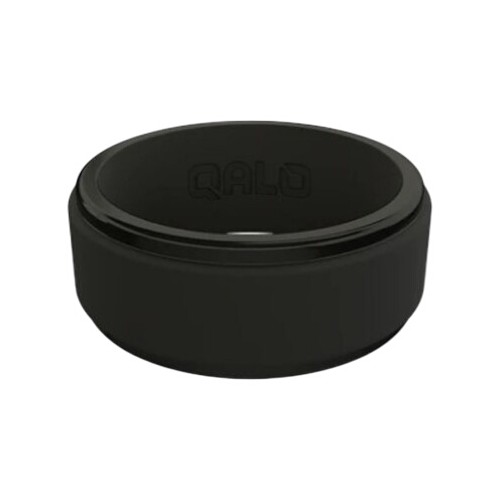 Men's Qalo Men's Polished Step Edge Silicone Ring