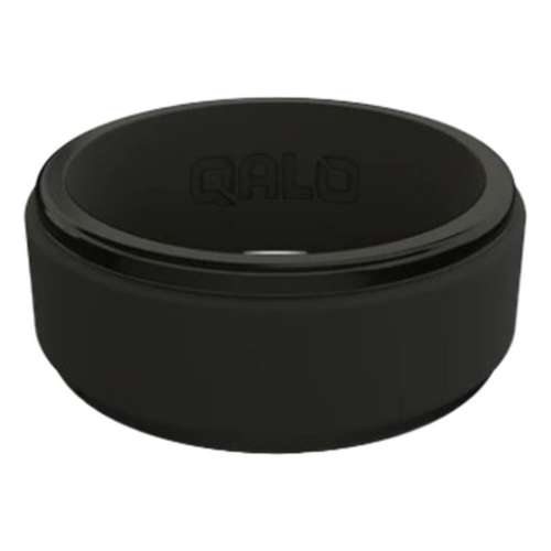 Men's Qalo Polished Step Edge Silicone Ring