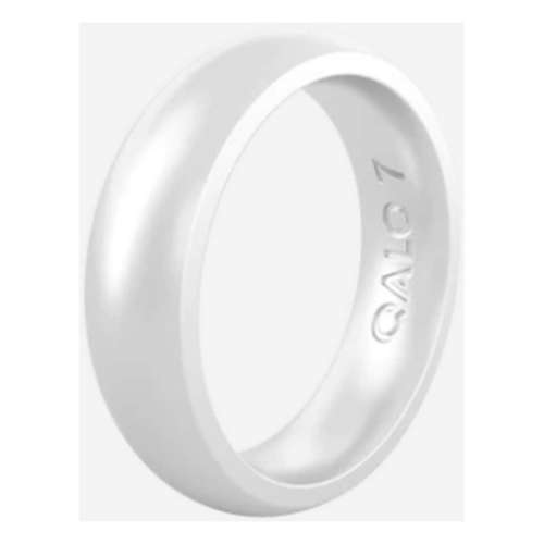 Women's Qalo Women's Metallic Classic Silicone Ring