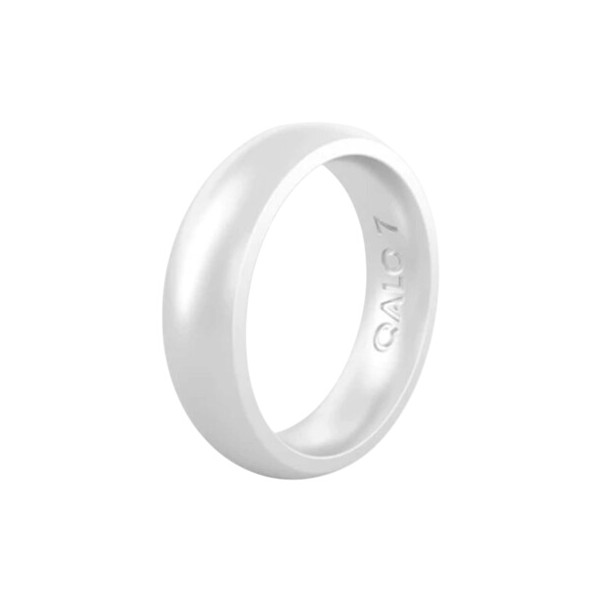 Women's Qalo Metallic Classic Silicone Ring