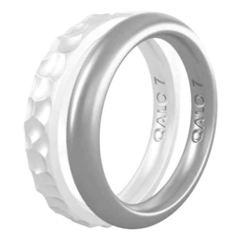 Women's Qalo Double Stack Silicone Ring Set