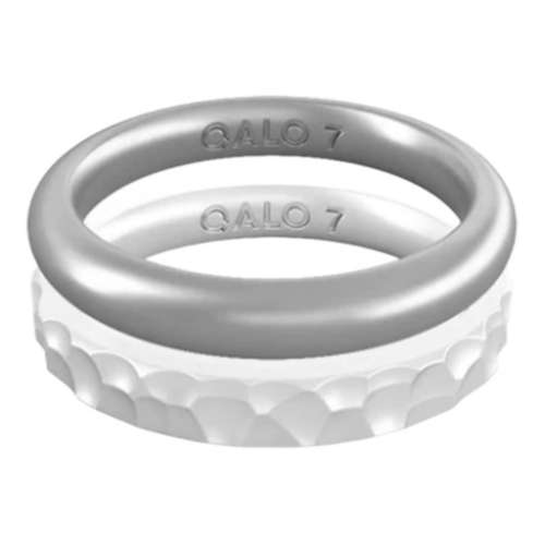 Women's Qalo Women's Double Stack Silicone Set Ring Set