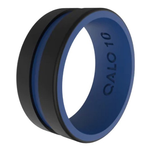 Men's Qalo Folds Of Honor Police Strata Ring - Primary Image