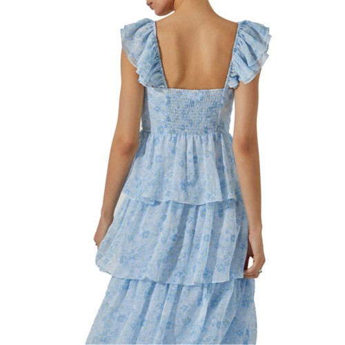 Women's ASTR The Label Midsummer Floral Tiered Sweetheart Maxi Dress