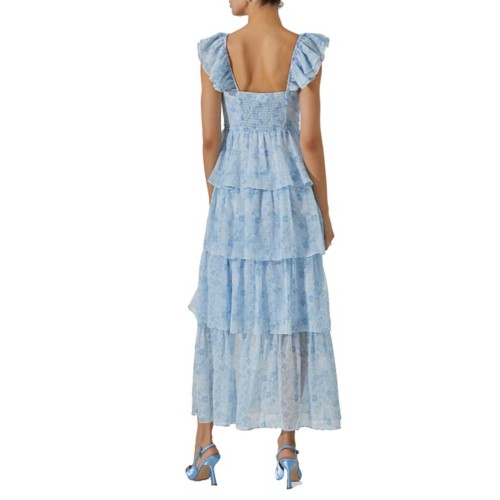 Women's ASTR The Label Midsummer Floral Tiered Sweetheart Maxi Dress