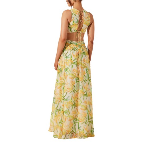 Women's ASTR The Label Noya Floral Cutout Maxi Dress