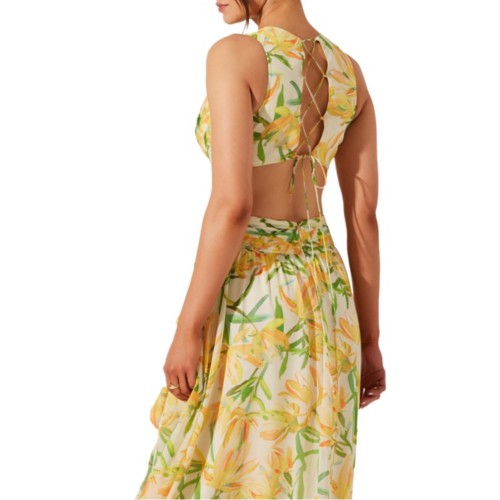 Women's ASTR The Label Noya Floral Cutout Maxi Dress