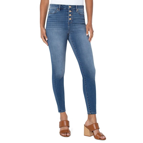Women's Liverpool Los Angeles Abby Button Fly Ankle Slim Fit Skinny Jeans product image