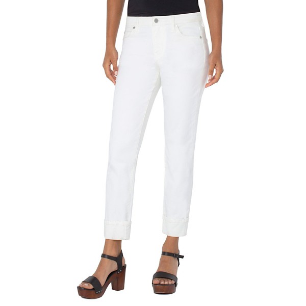 Women's Liverpool Los Angeles Marley Cuffed Slim Fit Girlfriend Jeans product image