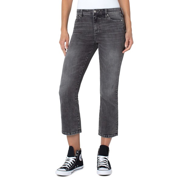 Women's Liverpool Los Angeles Hannah Crop Flare Slim Fit Straight Jeans product image