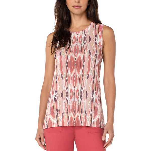 Women's Liverpool Los Angeles Printed Side Slit Sweater Tank Top product image