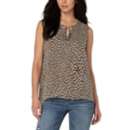 Women's Liverpool Los Angeles Tie Front Sleeveless V-Neck Blouse